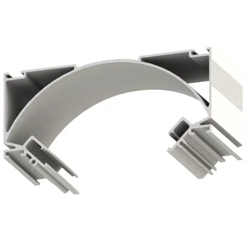 Arch profiles with LED lighting