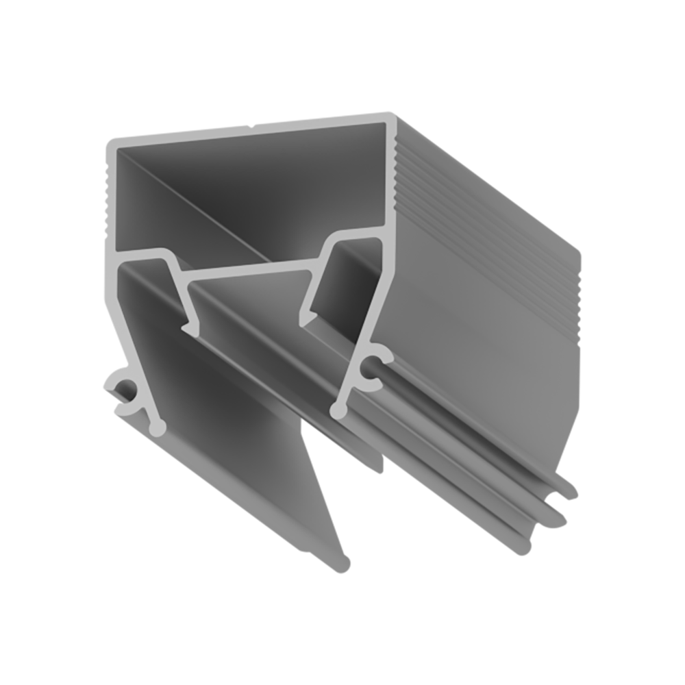 Алюминиевый профиль, поперечное сечение металлической конструкции