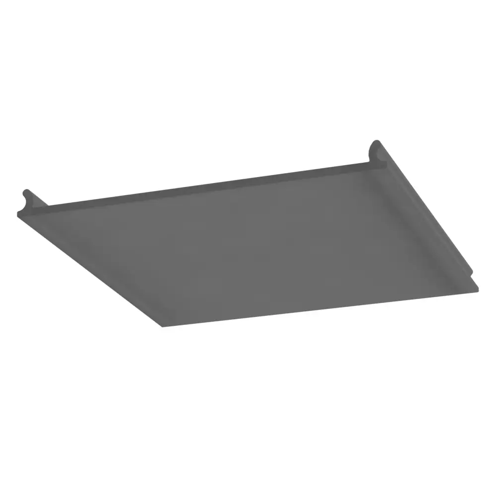 Black, hard diffuser for LED profile GAMMA 50