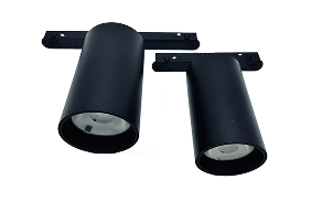 Czarne reflektory szynowe LED na sufit.